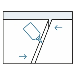 Off cuts can be reused reducing waste